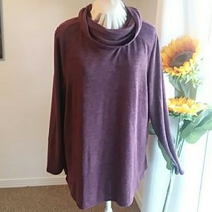 Lisa Rinna XL longsleeve maroon sweater tunic